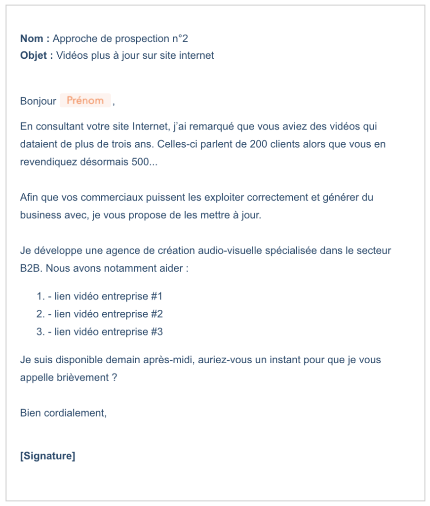 e-mail de prospection