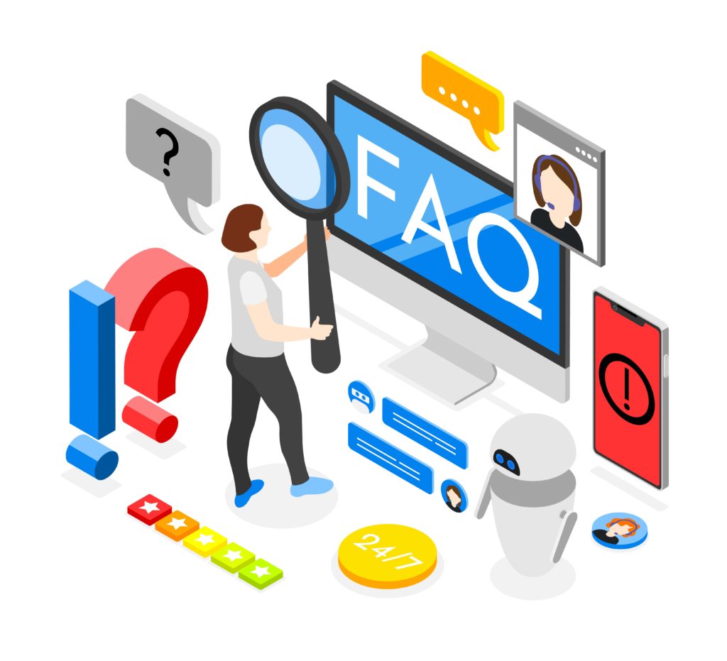 Personne qui tient une loupe et qui se pose des questions