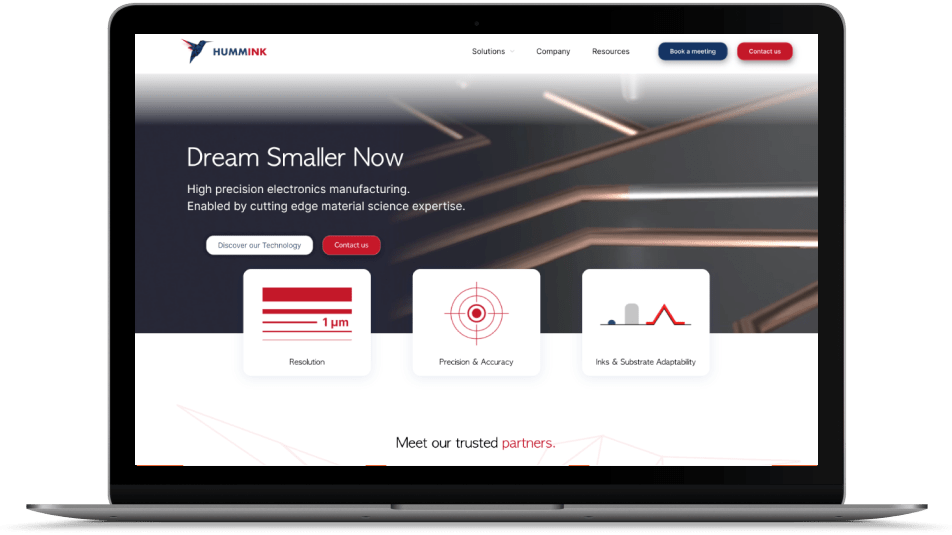 rendu-page-d'accueil-site-web-hummink-réalisation-cleever