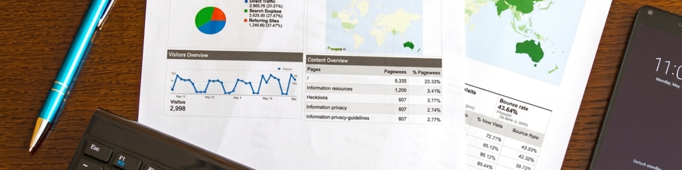 tableau de bord Google Analytics utilisé pour l'analyse de données et le suivi de la performance